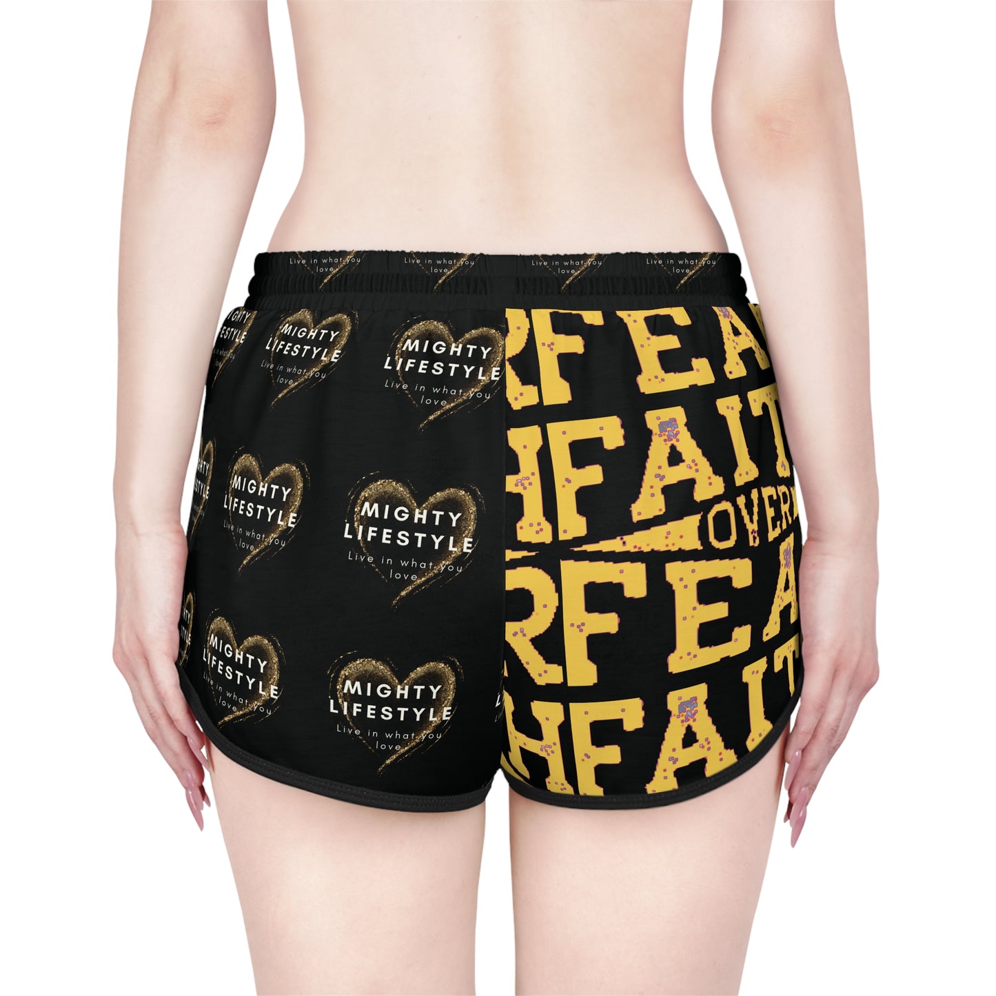 Basketball Shorts - Mighty Lifestyle Rebound Box Out Follow Through Faith Over Fear Women's Sports Shorts