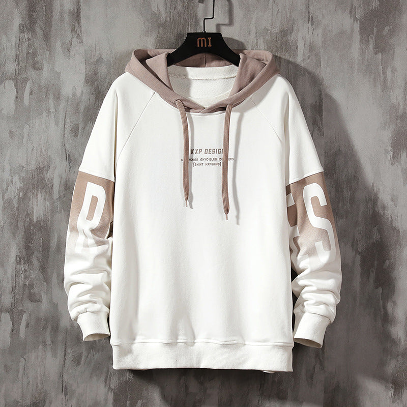 Trendy Men's Pullover Loose Hoodie Fall Fashion Brand Pullover Print Fashion Men's Coat Top