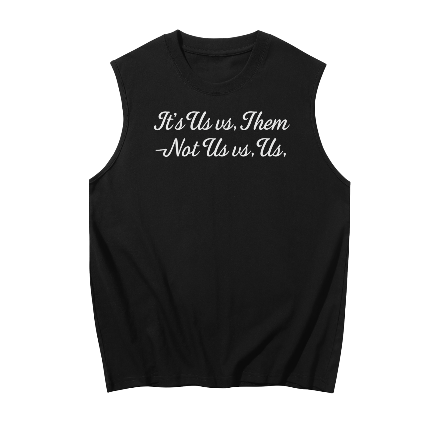 US VS THEM - TEAM SPORTS Shirt Sleeveless Tank Top | Football Basketball Soccer Lacrosse Baseball