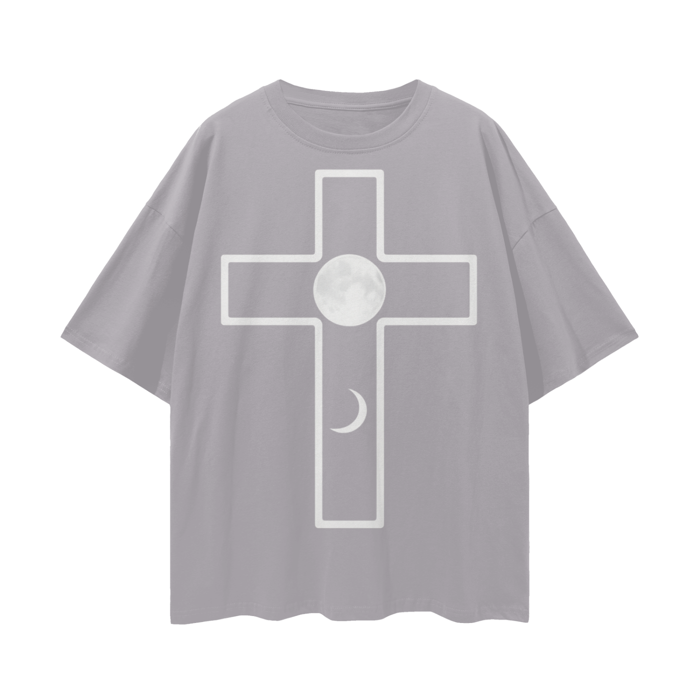 Cross Moon Phase Faith Based Shirt – Oversize Deep Drop Shoulder Tee | Christian shirts for men, Christian shirts for women, casual trendy Christian shirts, faith based graphic tees, Christian apparel for everyday wear, inspirational scripture shirts