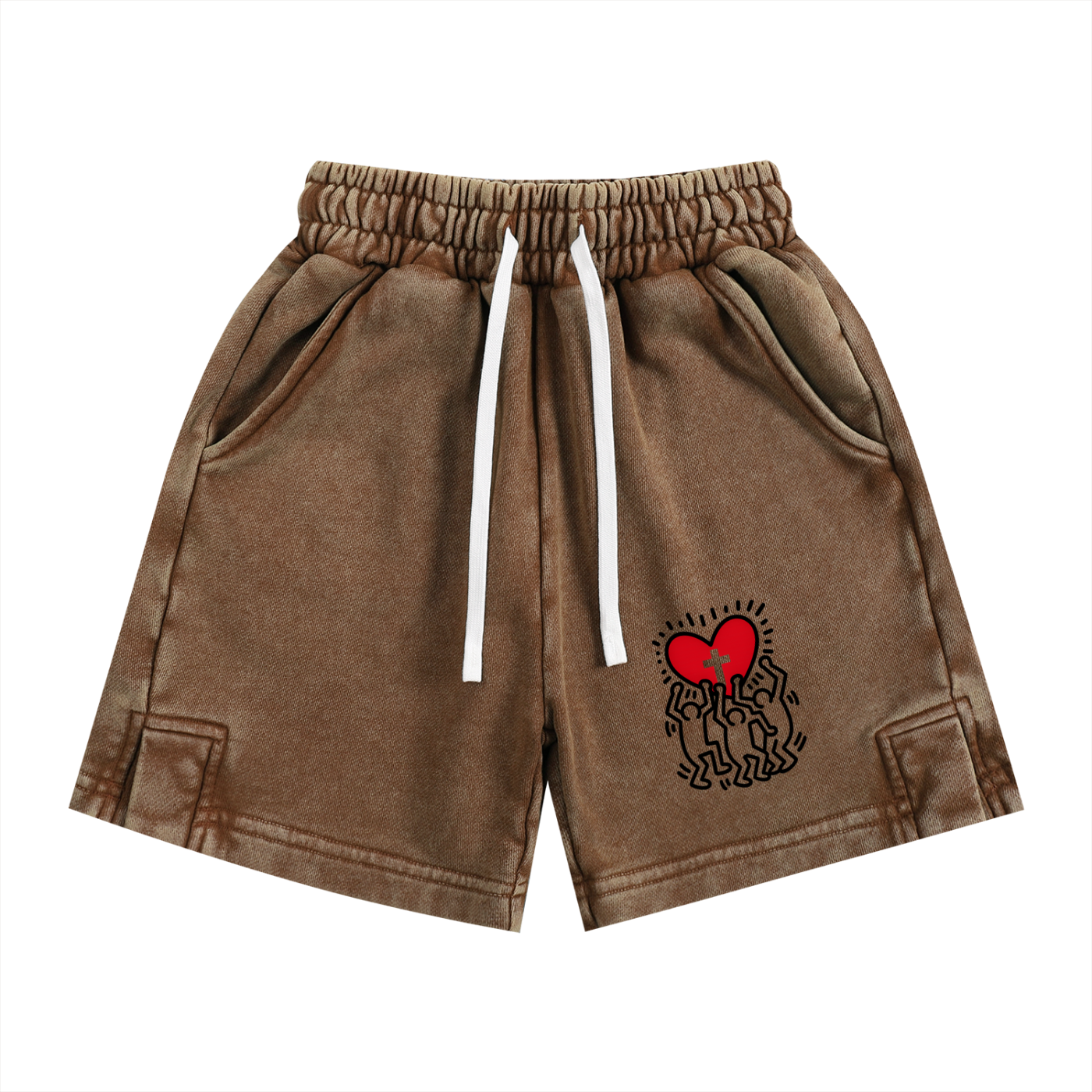Hearts Above Inspired by Artistry of RH Snow Washed Kids' Shorts
