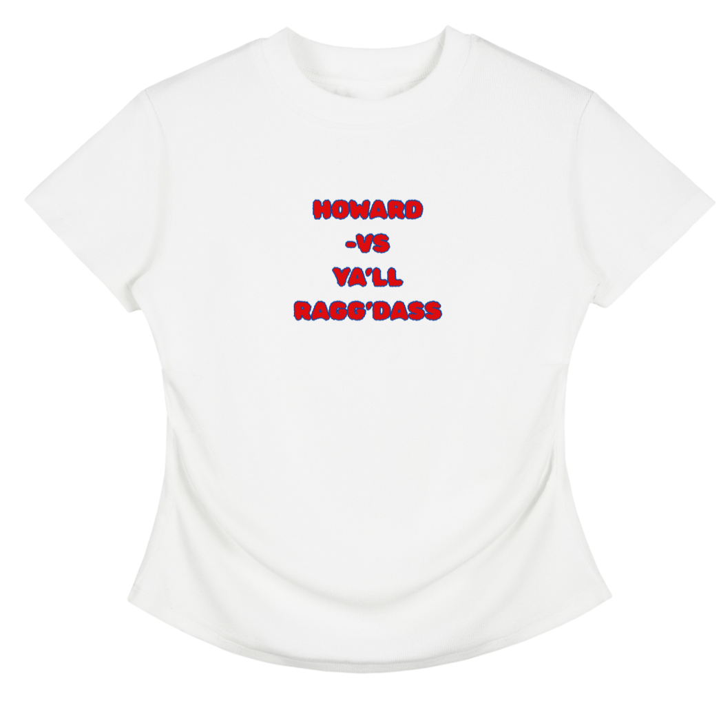 Howard University Shirt, Howard U, HU Bison Shirt Vintage Washed Bodycon Cotton T-Shirt | Ragg’Dass