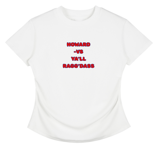 Howard University Shirt, Howard U, HU Bison Shirt Vintage Washed Bodycon Cotton T-Shirt