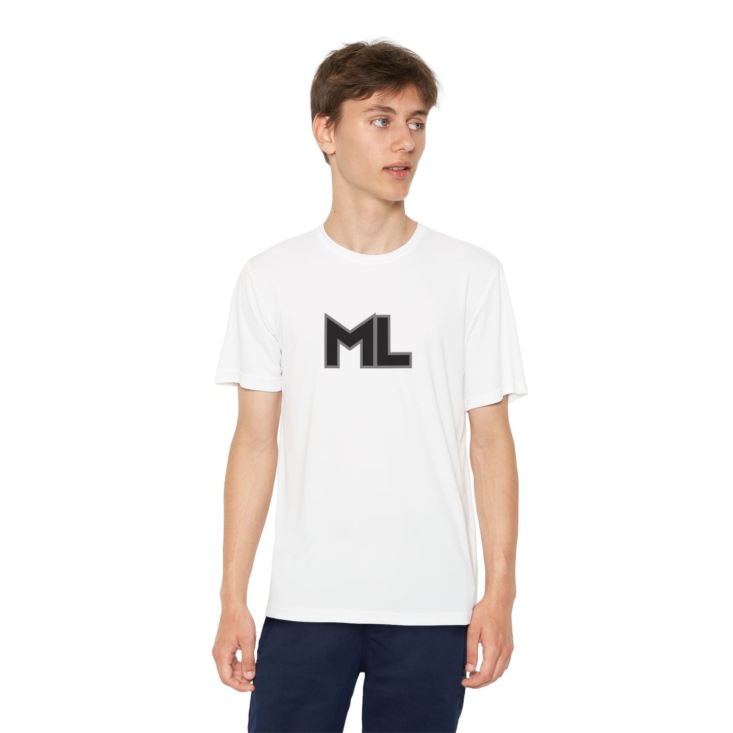 ML - Mighty Lifestyle - Youth Athletic Tee for Young Competitors, Sport Shirt, Team Gear, Activewear, Gift for Young Athletes Live with Purpose, Faith Based Tee