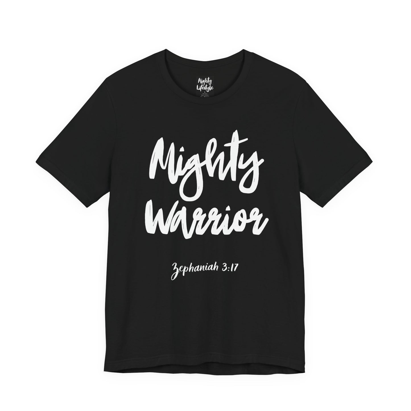 ML - Mighty Warrior Tee - Unisex Jersey T-Shirt, Inspirational Apparel, Faith-Based Gift, Christian Shirt, Casual Wear