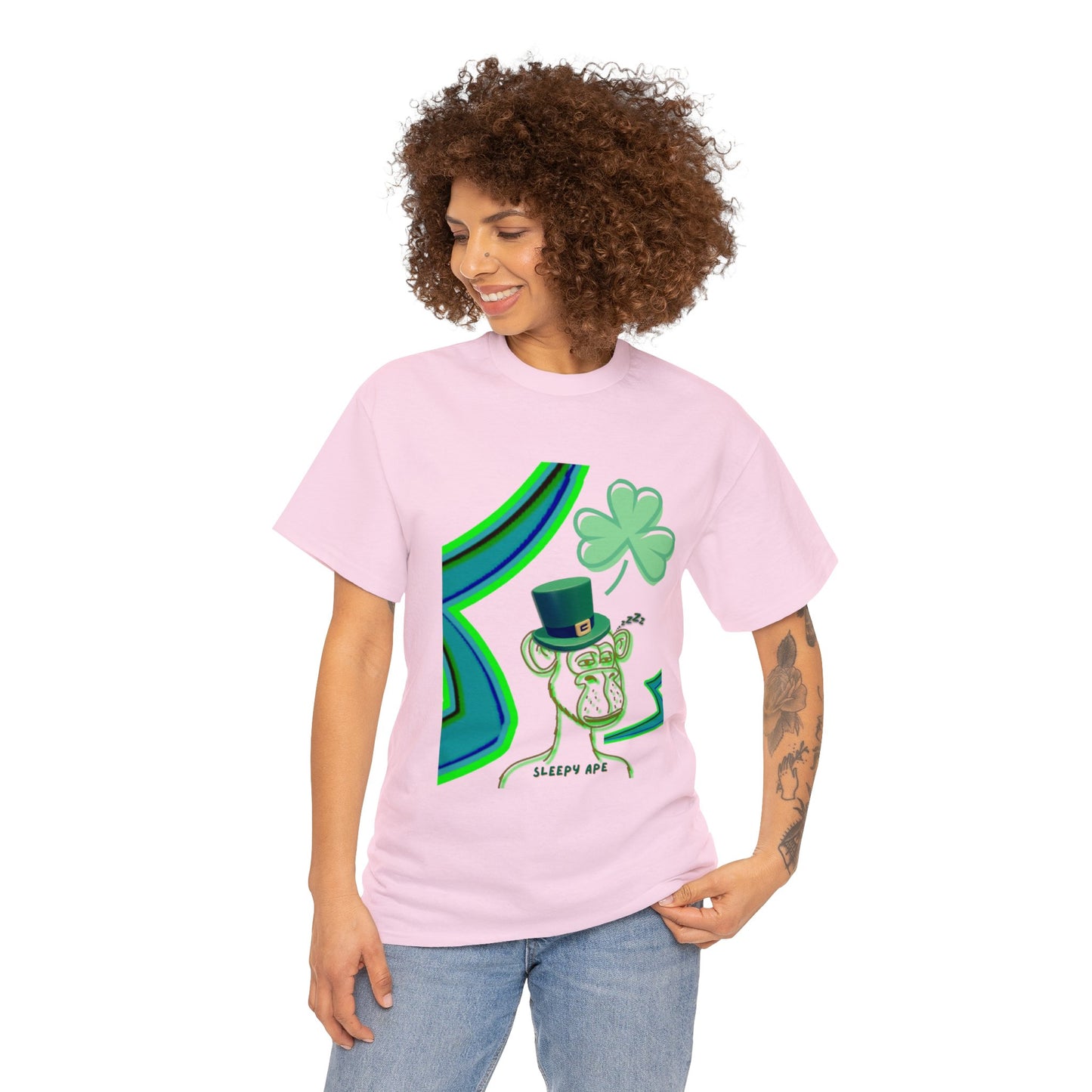 St Patrick's Sleepy Ape Shirt, St Patrick's Day Shirt, Lucky Shirt, Shirt for Spring, Gift for St Patty - St Paddy Shirt