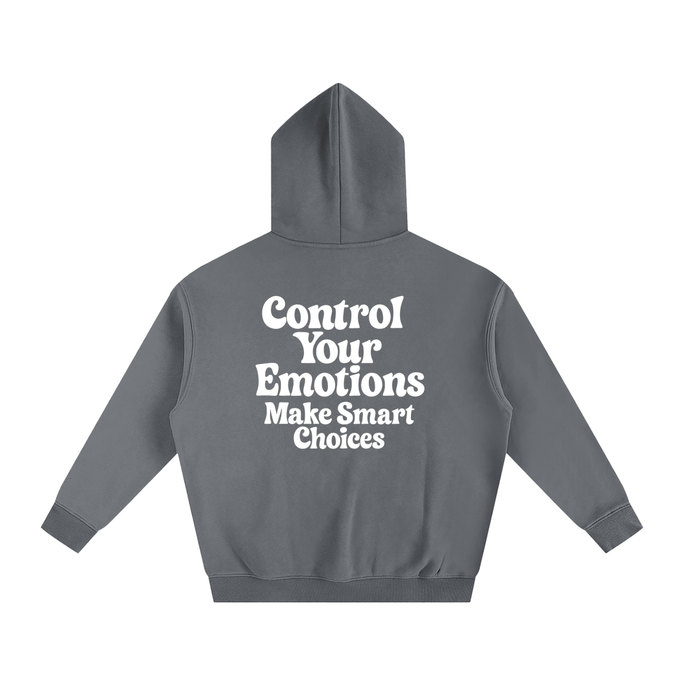 Control Your Emotions Make Smart Choices Oversize Fleeced Hoodie | Control Your Emotions Make Smart Choices Oversized Fleece Hoodie – Unisex Thick Cotton Blend Pullover for Fall & Winter Streetwear