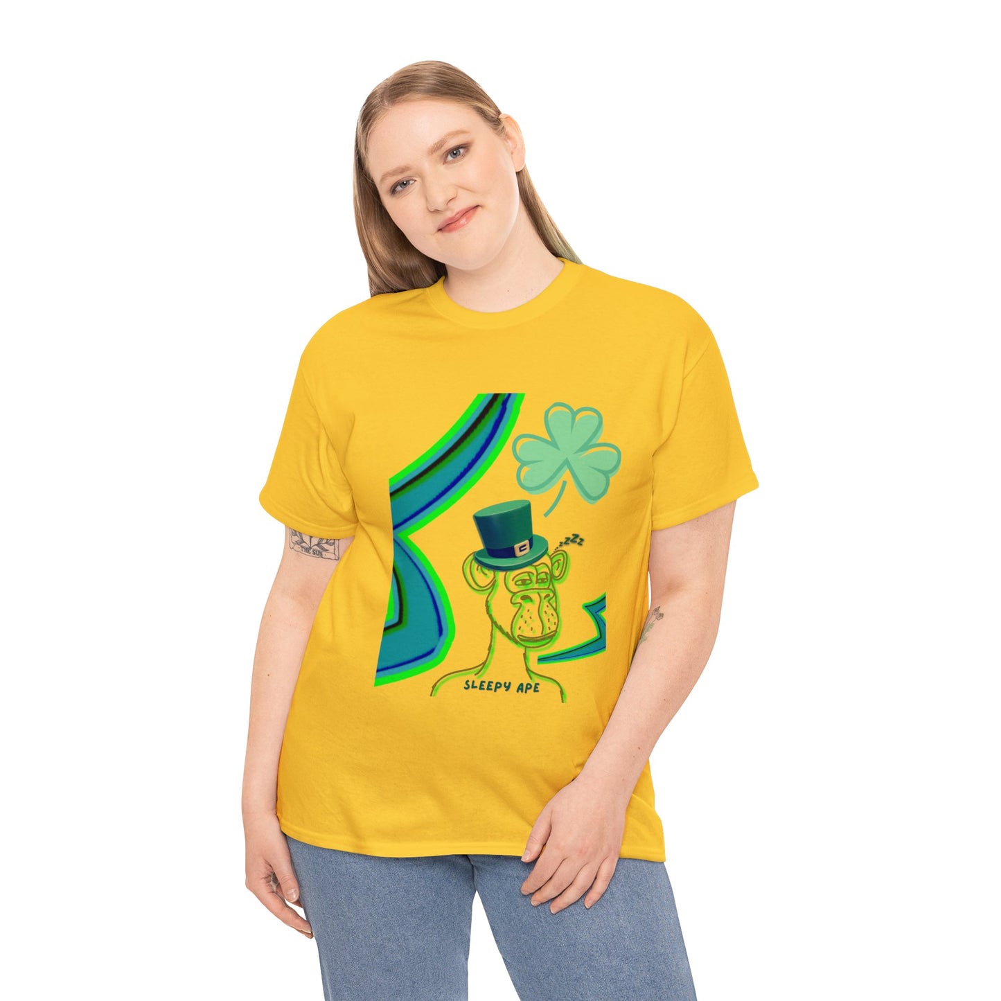 St Patrick's Sleepy Ape Shirt, St Patrick's Day Shirt, Lucky Shirt, Shirt for Spring, Gift for St Patty - St Paddy Shirt