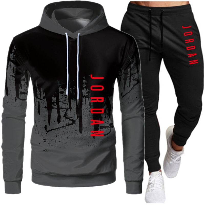 Men’s Jordan-Inspired Two-Piece Tracksuit – Autumn Winter Hooded Sweatshirt & Jogger Set, Streetwear Sportswear Outfit
Sets Tracksuit Men Autumn Winter Hooded Sweatshirt Drawstring Outfit Sportswear Two Piece Set