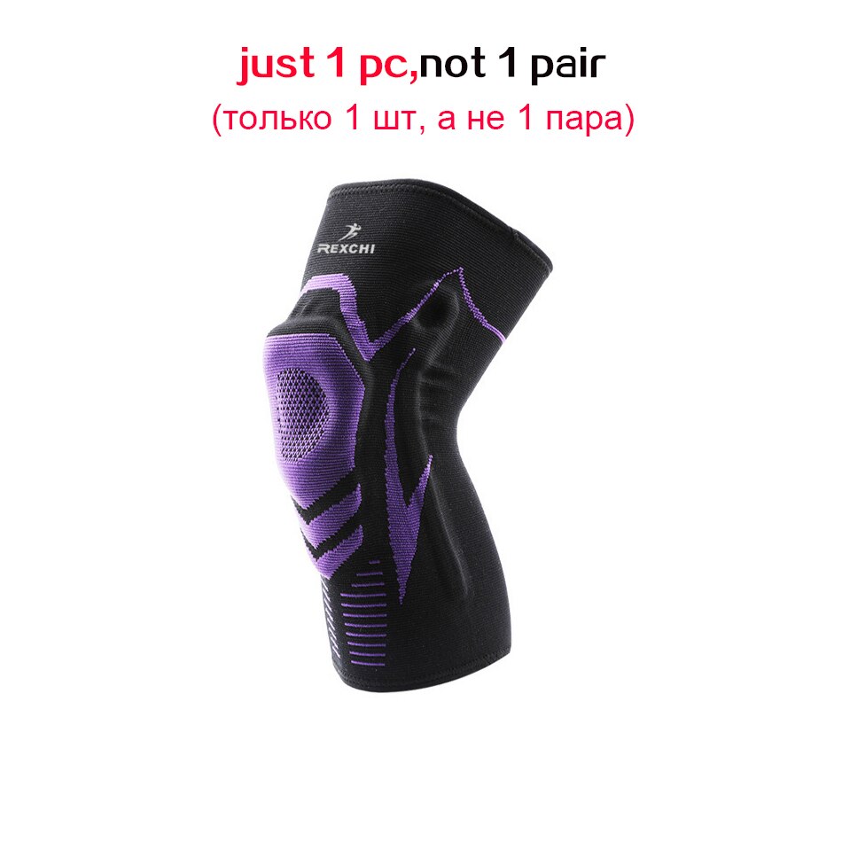 ML Basketball Knee Pads with Support Silicon Padded Elastic Non-slip Patella Brace Kneepad for Fitness Gear Protector Unisex Protect Knees During Sports