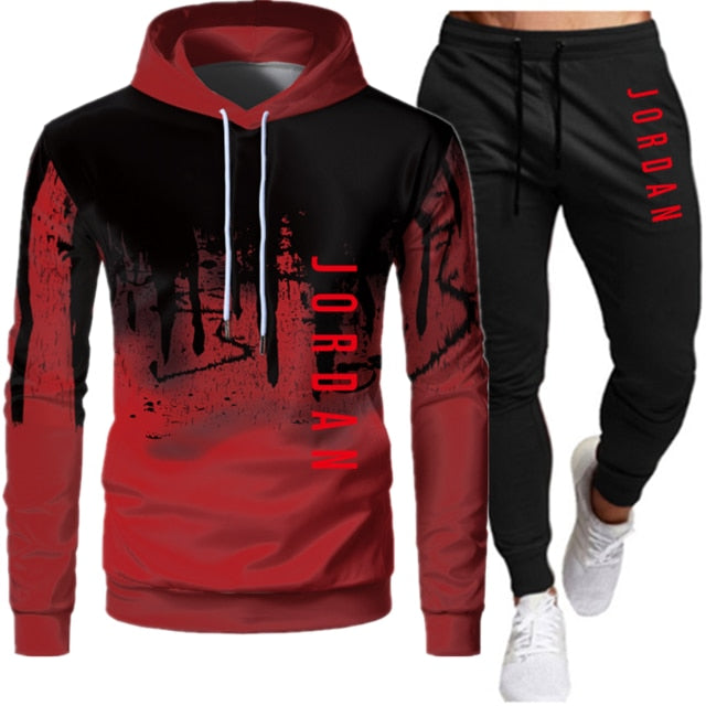 Men’s Jordan-Inspired Two-Piece Tracksuit – Autumn Winter Hooded Sweatshirt & Jogger Set, Streetwear Sportswear Outfit
Sets Tracksuit Men Autumn Winter Hooded Sweatshirt Drawstring Outfit Sportswear Two Piece Set