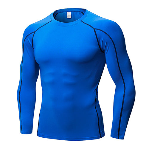 Men’s Quick-Dry Compression Sport Shirt – Running, Fitness, Soccer, Basketball & Gym Jersey