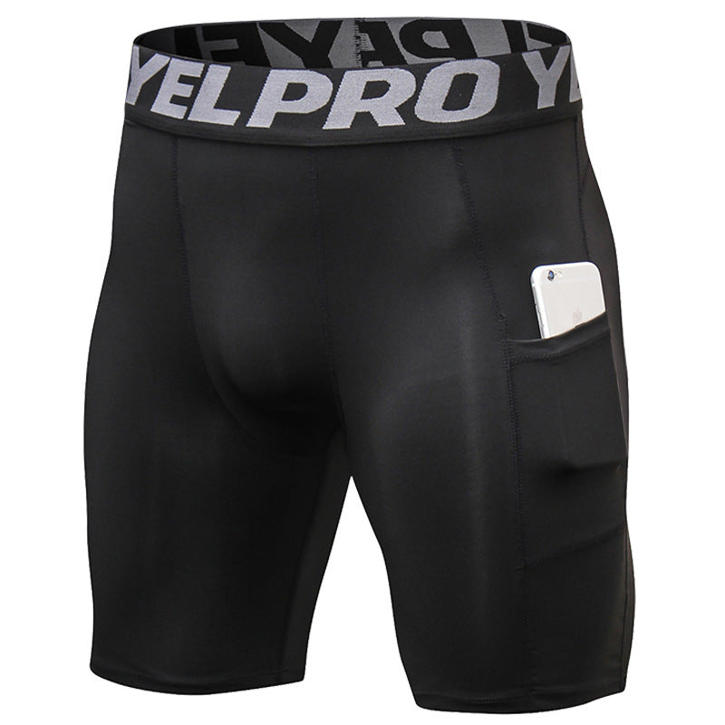 Sports Tights for Men Men's PRO Gym Shorts With Pockets Sports Running Training Sweat Drying Stretch Tights