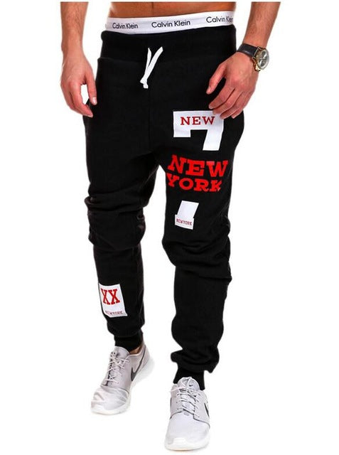 Trendy Mens Joggers Male Trousers Men Pants Casual Pants Sweatpants Jogger Black