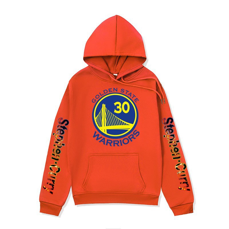 Men's NBA Golden State Warriors Basketball Sweatshirt Stephen Curry Printed Hoodie Loose Fit