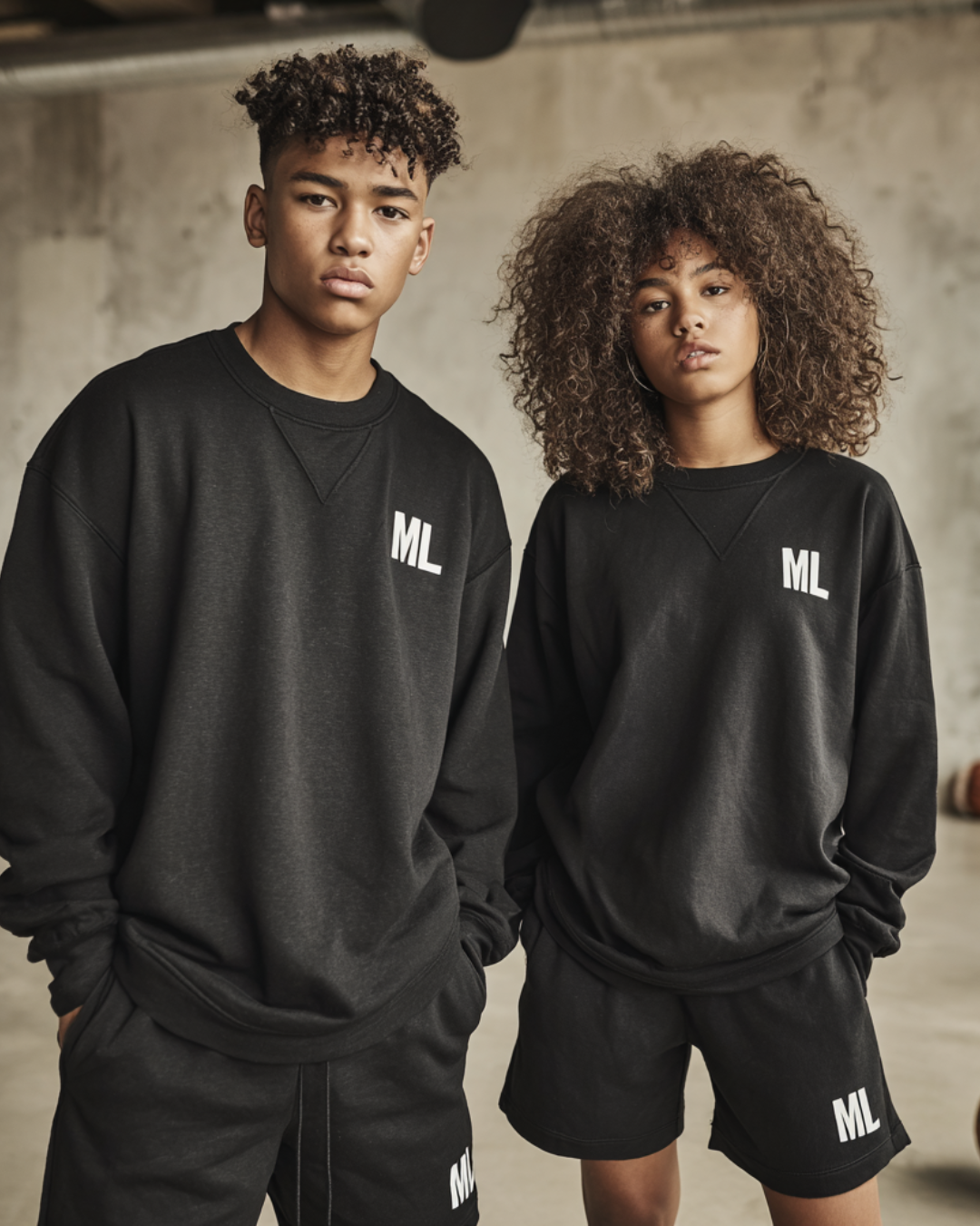 Youth Crewneck Sweatshirt in Black | Trendy Graphic Pullover | Cozy Casual Wear | Perfect Gift for Teens | Everyday Style