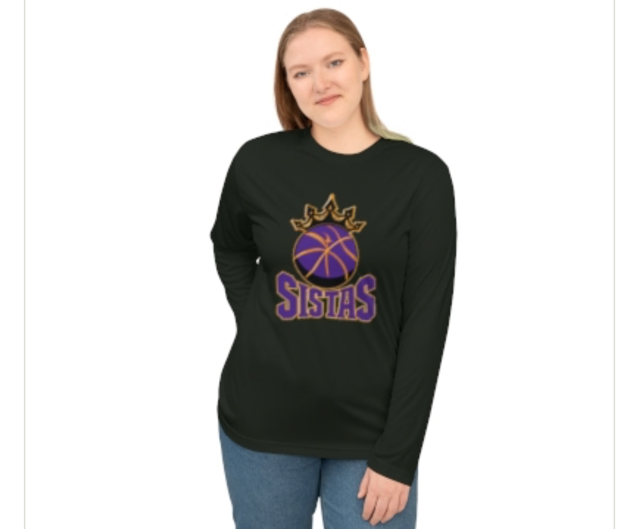 Custom SISTAS Basketball Tee for Adults | 2025–2026 Team Shirt | Long Sleeve Shirt