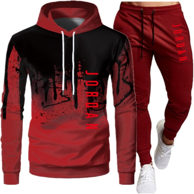 Men’s Jordan-Inspired Two-Piece Tracksuit – Autumn Winter Hooded Sweatshirt & Jogger Set, Streetwear Sportswear Outfit
Sets Tracksuit Men Autumn Winter Hooded Sweatshirt Drawstring Outfit Sportswear Two Piece Set