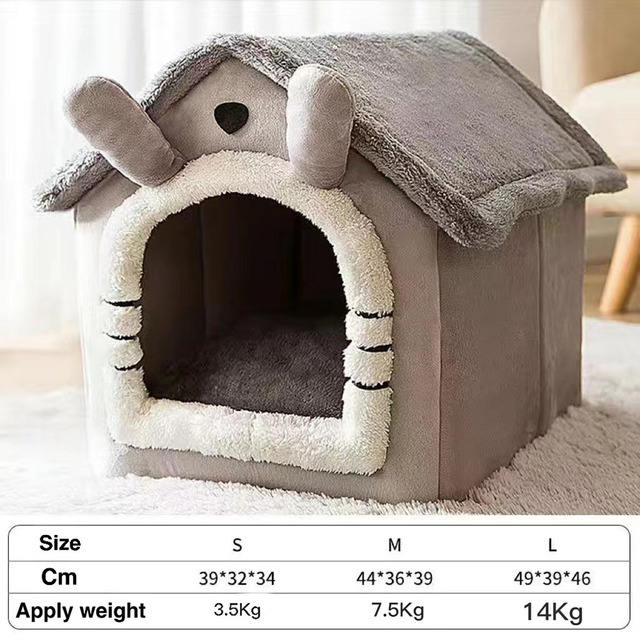 Pet Nest | Bunny Nest | Cat Dog Nest Warm in Winter All Seasons Common Small House Pet Nest Villa Online Red Nest