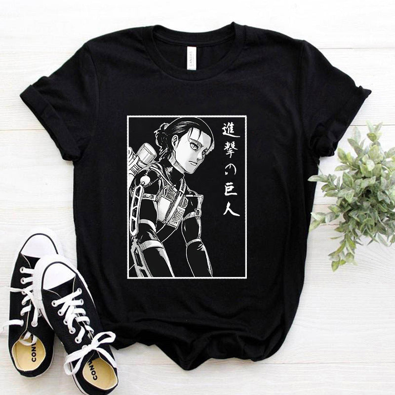 Y2k Japanese Anime Attack on Titan T Shirt | Anime Shirt | Trendy Popular Anime Shirt
