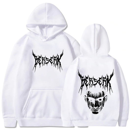 Dark Gothic Harajuku Graphic Hoodie – Anime-Inspired Streetwear Sweatshirt Anime Hooded Sweatshirt Hoodie