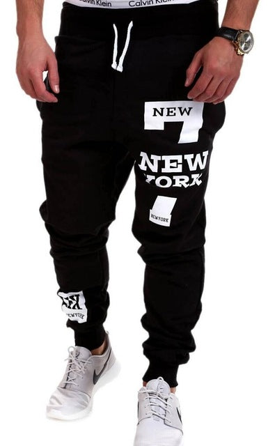 Trendy Mens Joggers Male Trousers Men Pants Casual Pants Sweatpants Jogger Black