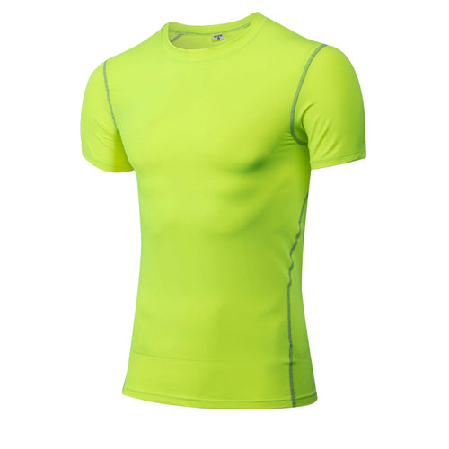 Men’s Quick-Dry Compression Sport Shirt – Running, Fitness, Soccer, Basketball & Gym Jersey