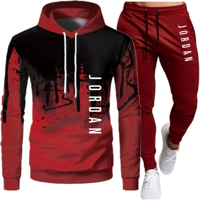 Men’s Jordan-Inspired Two-Piece Tracksuit – Autumn Winter Hooded Sweatshirt & Jogger Set, Streetwear Sportswear Outfit
Sets Tracksuit Men Autumn Winter Hooded Sweatshirt Drawstring Outfit Sportswear Two Piece Set