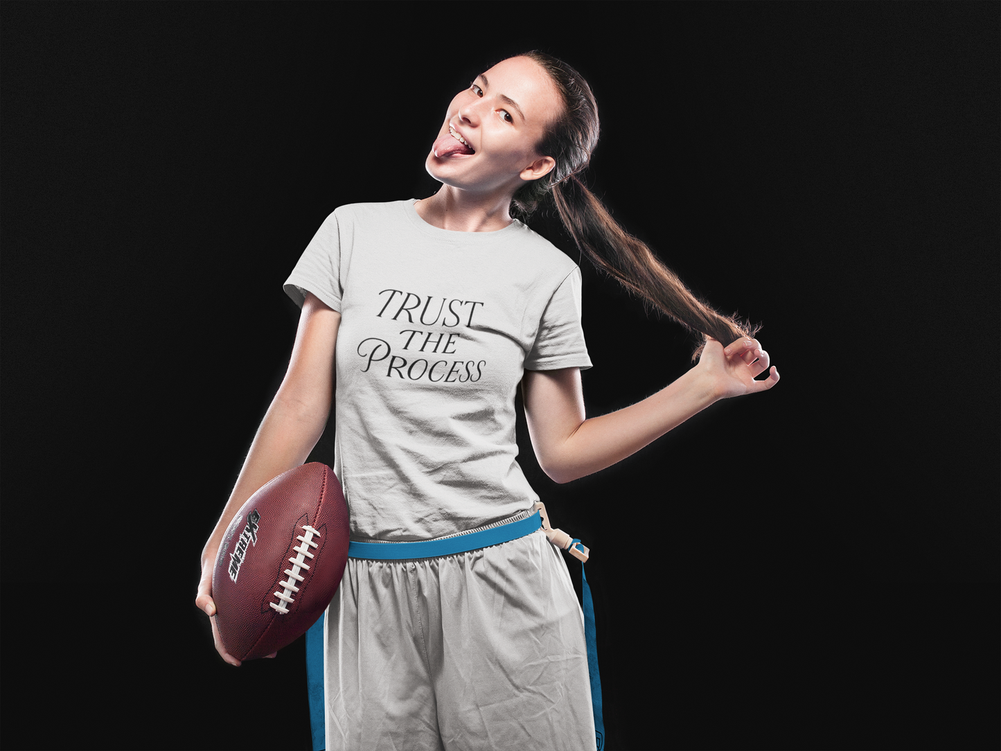 Trust The Process Heavyweight Unisex Crewneck T-shirt | Gildan® 5000 – Christian Apparel by Mighty Lifestyle
