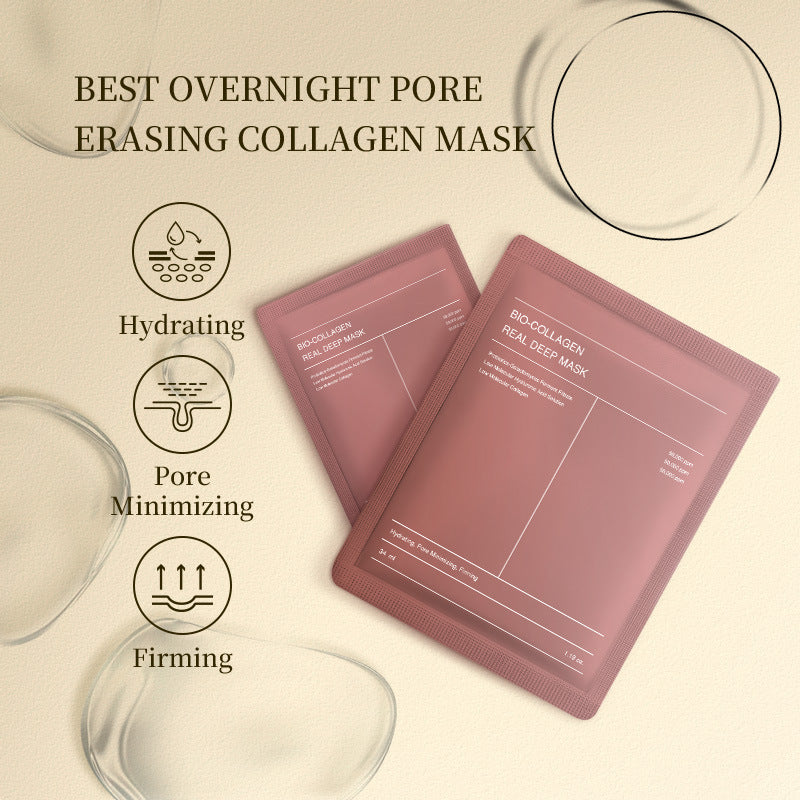 Advanced Skin Care Solution for Clean Youthful and Healthy Looking Skin Collagen facial mask Bio-collagen mask tightens pores and replenishes collagen