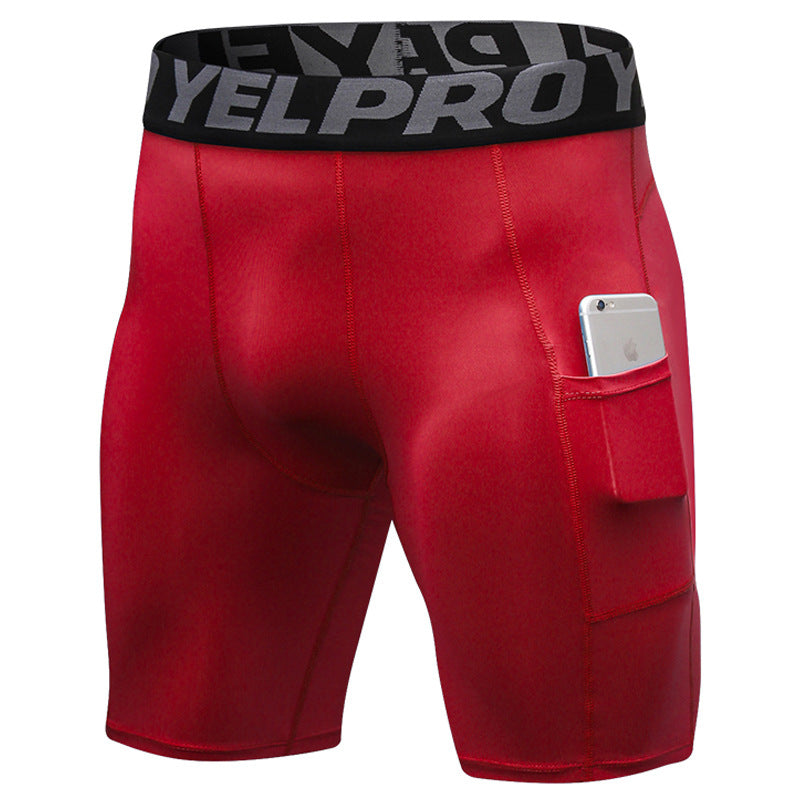 Sports Tights for Men Men's PRO Gym Shorts With Pockets Sports Running Training Sweat Drying Stretch Tights