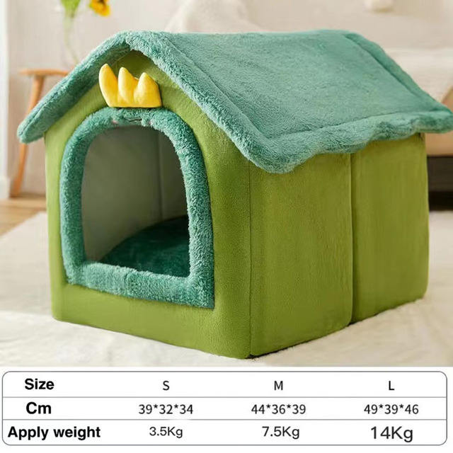 Pet Nest | Bunny Nest | Cat Dog Nest Warm in Winter All Seasons Common Small House Pet Nest Villa Online Red Nest