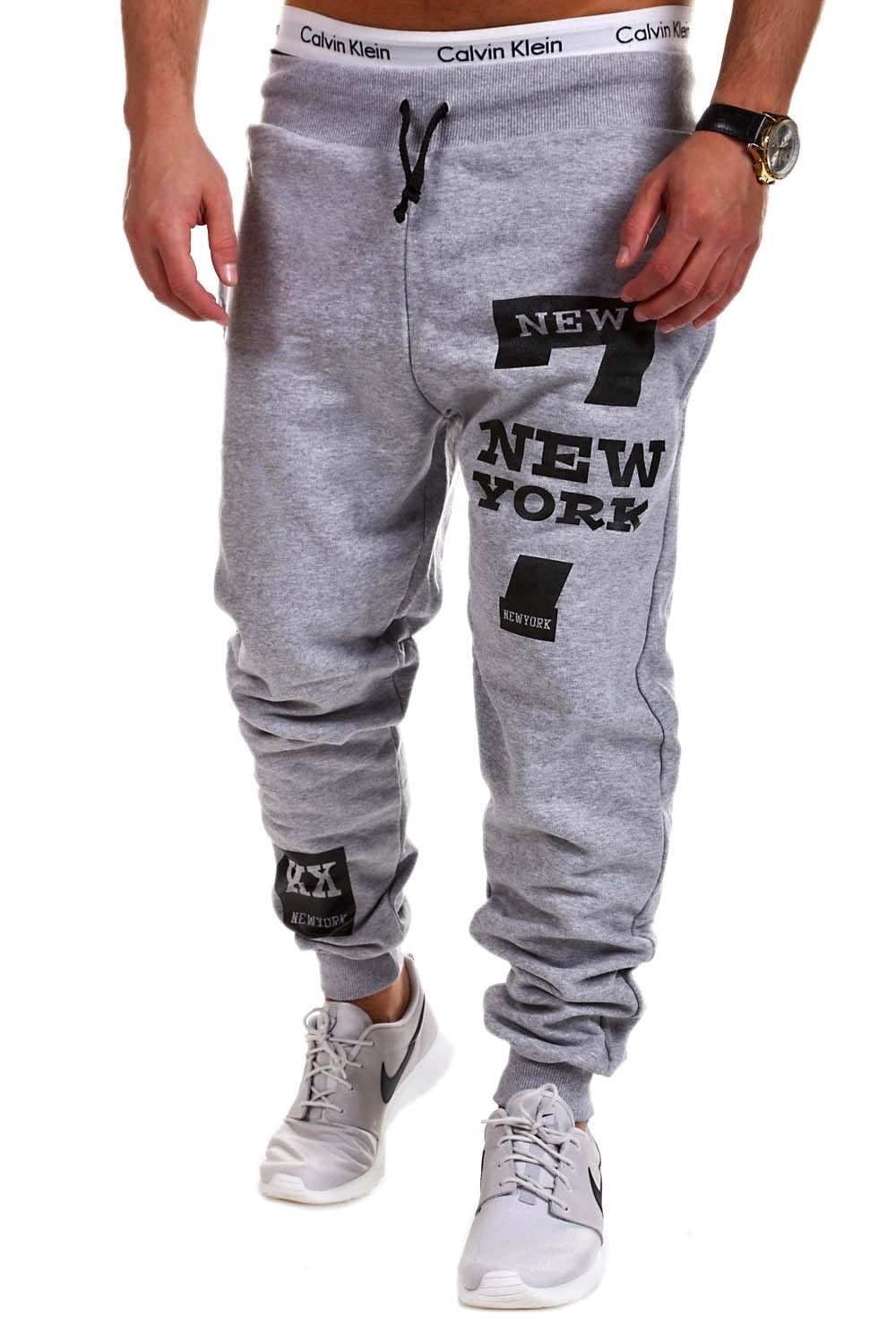 Trendy Mens Joggers Male Trousers Men Pants Casual Pants Sweatpants Jogger Black