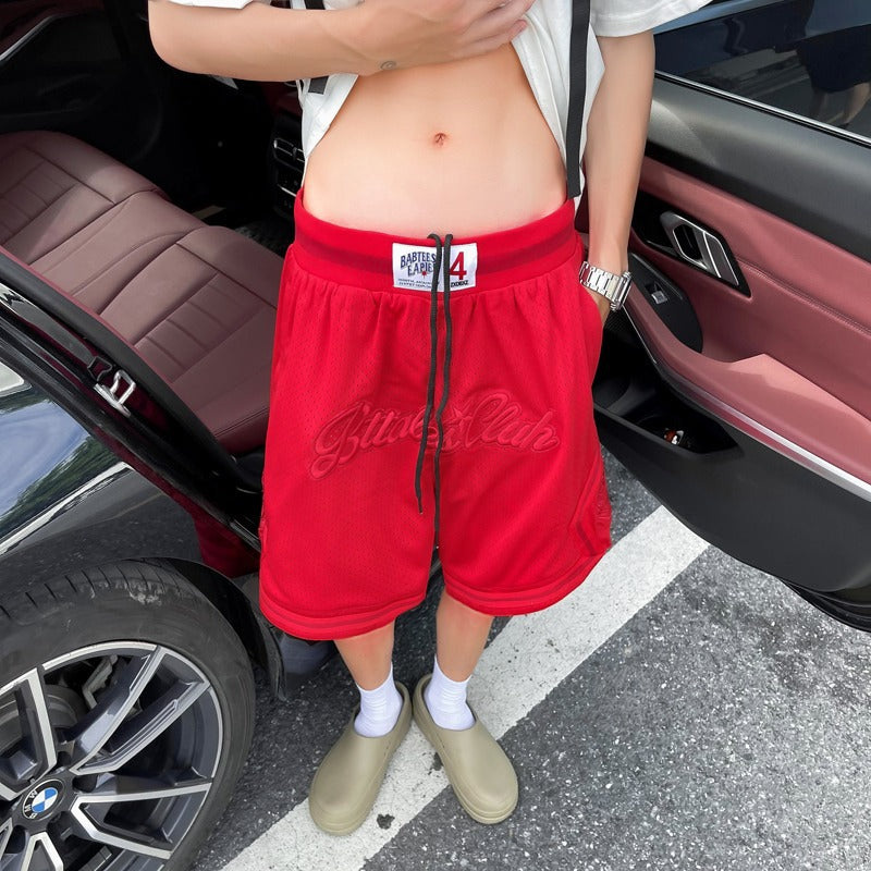 Loose Breathable basketball shorts five point men's loose and versatile casual pants