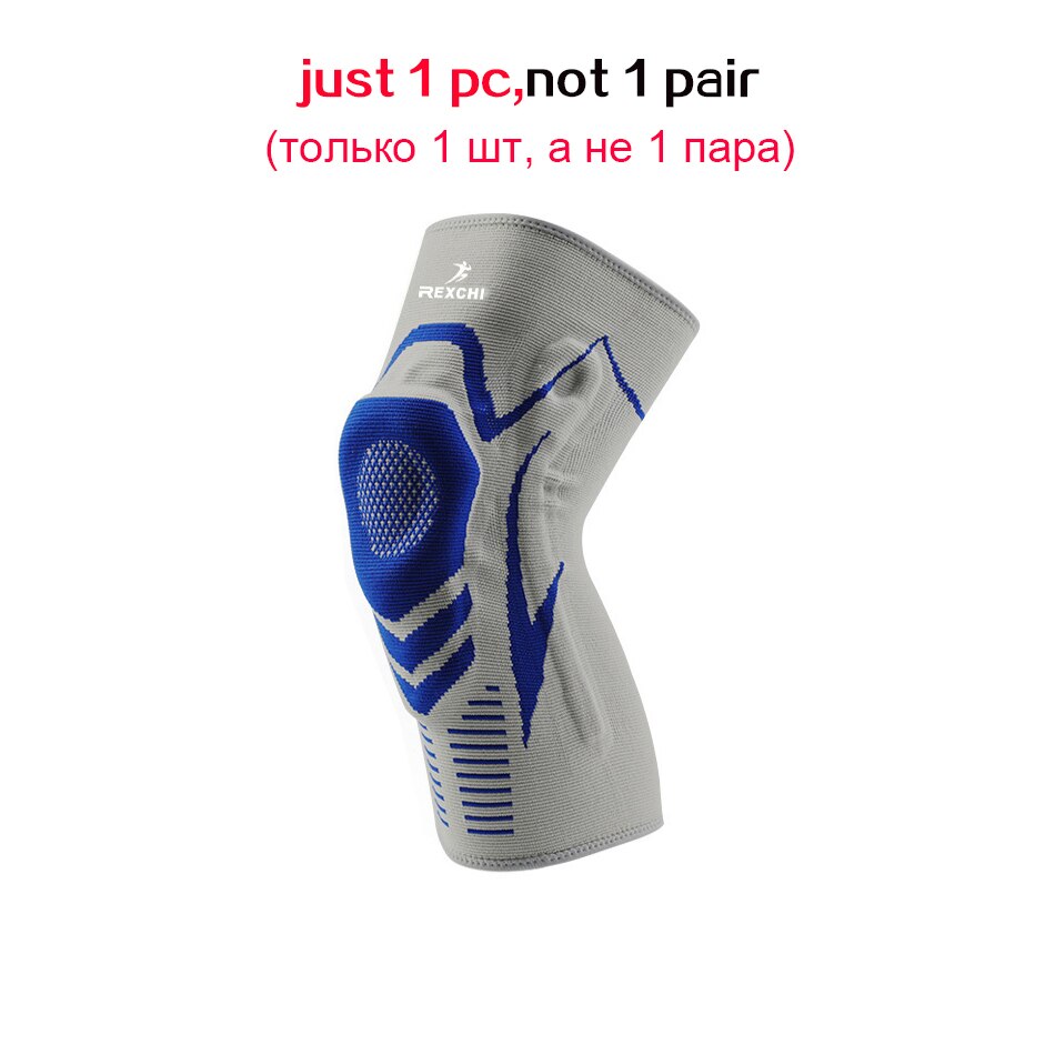 ML Basketball Knee Pads with Support Silicon Padded Elastic Non-slip Patella Brace Kneepad for Fitness Gear Protector Unisex Protect Knees During Sports