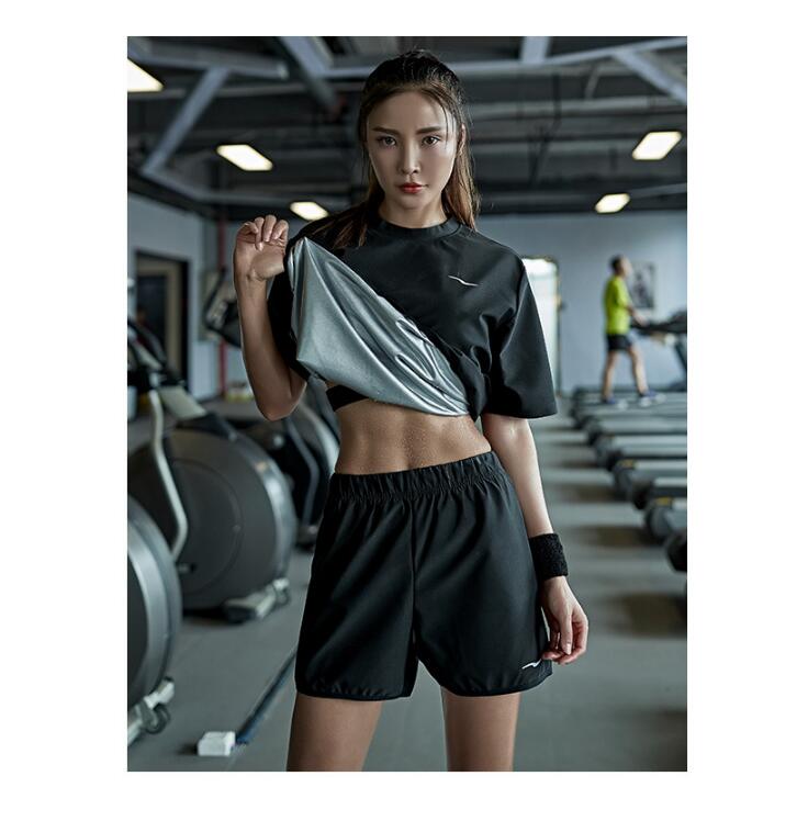 Insta Weight Drop Gym Shirt, Weight Loss Gym Fitness Exercise Workout Sweat Training Hot Fat Burning Short Sleeve Shirt Shorts