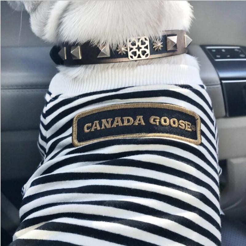 Minimalist, Neutral colors, pet clothing round neck striped terry sweater cow dog clothes