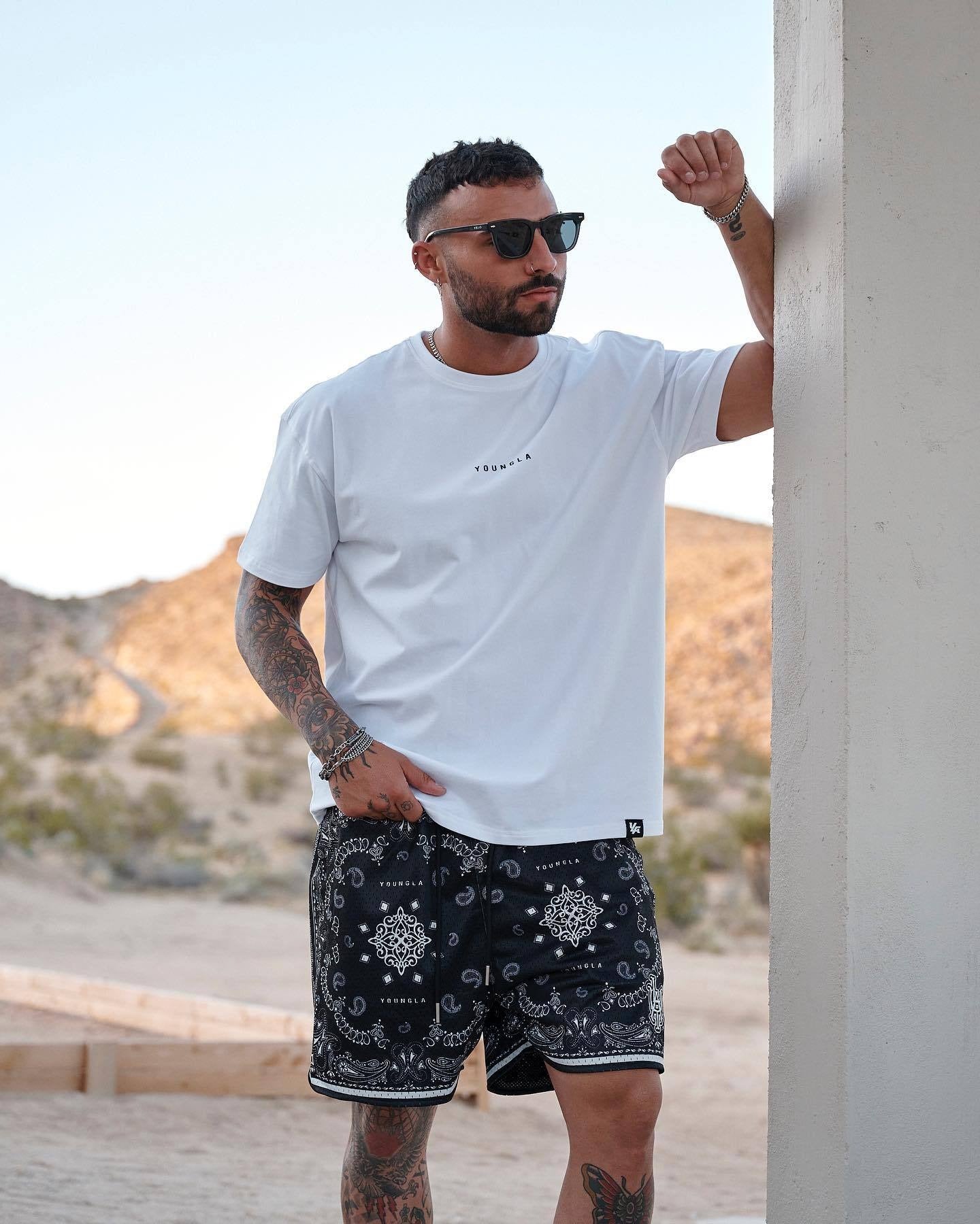 ML Basketball Shorts Quick Dry | Quick drying Paisley breathable running fitness basketball shorts