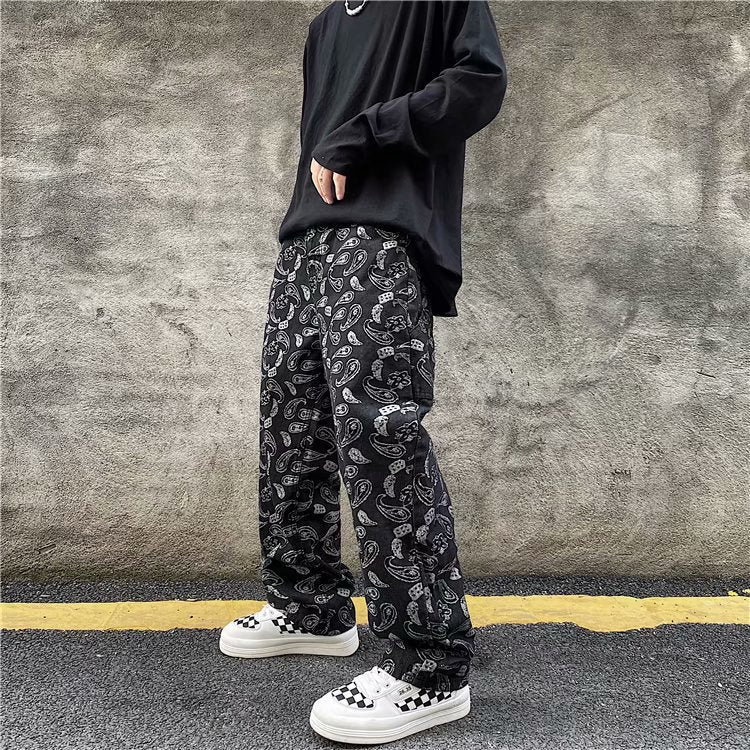 Top Dawg Men’s Streetwear Jeans – Trendy Straight-Leg Loose Fit Wide Leg Pants, Urban High-Street Denim Style for Fall & Winter | Top Dawg Jeans men's trendy straight leg loose streetwear Jean
pants trend wide leg