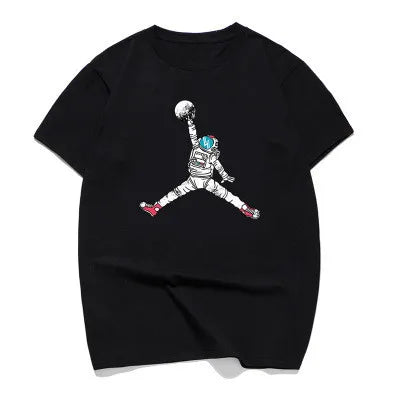 Astronaut Jordan Logo Space Basketball Unisex T-shirt