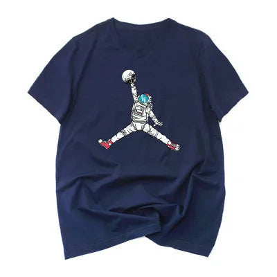 Astronaut Jordan Logo Space Basketball Unisex T-shirt