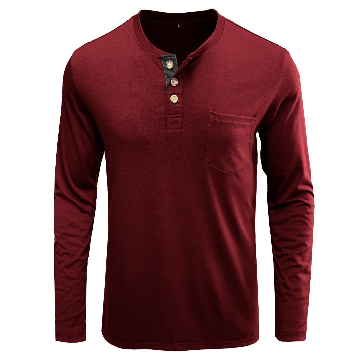 Alpha Man Neutral Long Sleeve Shirt | New Autumn And Winter Men's Long Sleeved T-Shirt Solid Color Base Shirt - Mighty Lifestyle