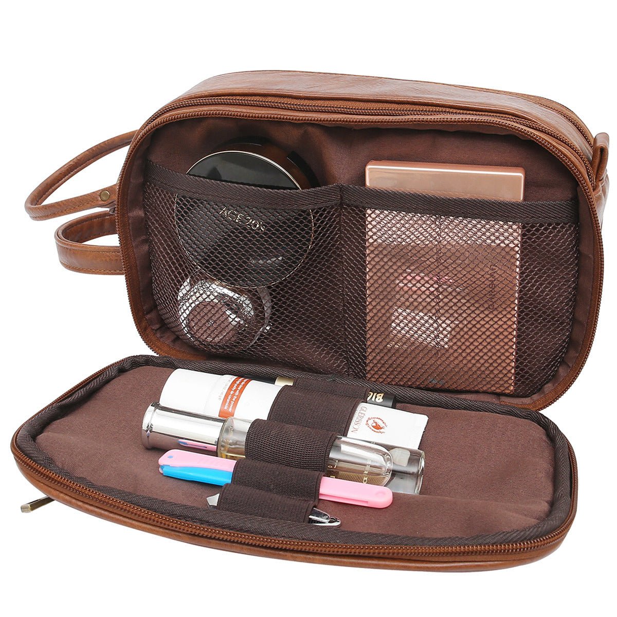 Alpha Man Travel Organizer | Men's Toiletry Bag Travel Organizer Cosmetic Bag - Mighty Lifestyle