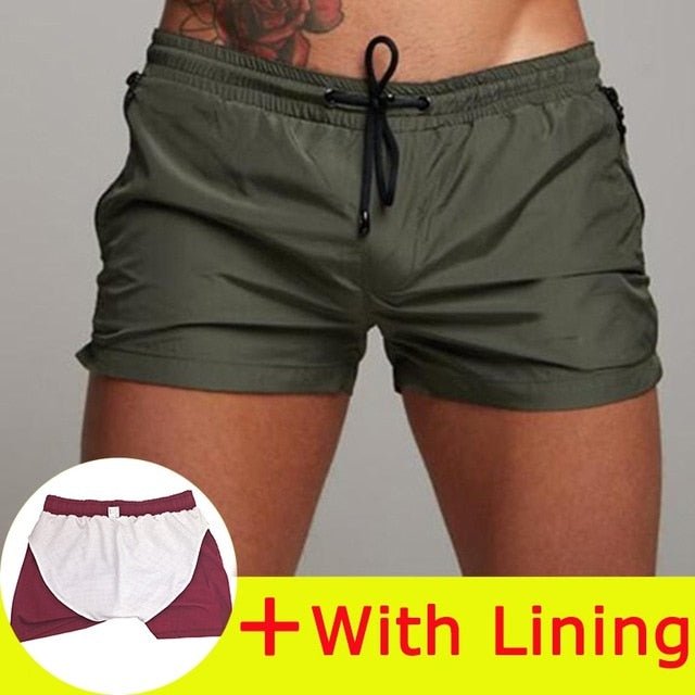 Alpha Swim Shorts | Swimsuit Sexy Swimwear Men Swimming Shorts Men Briefs Beach Shorts Sports Suits Surf Board Shorts Men Swim Trunks - Mighty Lifestyle