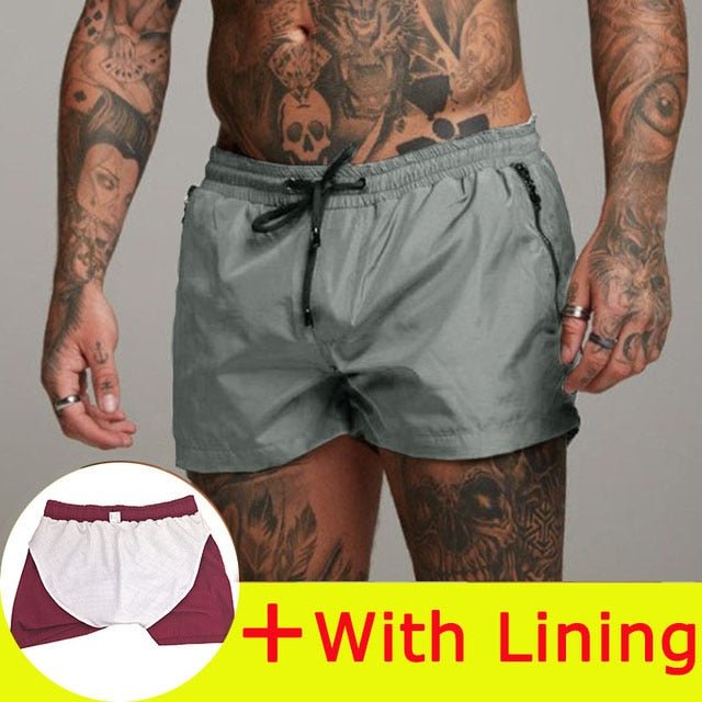 Alpha Swim Shorts | Swimsuit Sexy Swimwear Men Swimming Shorts Men Briefs Beach Shorts Sports Suits Surf Board Shorts Men Swim Trunks - Mighty Lifestyle