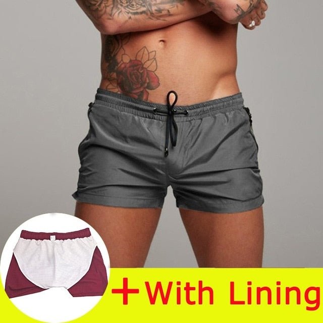Alpha Swim Shorts | Swimsuit Sexy Swimwear Men Swimming Shorts Men Briefs Beach Shorts Sports Suits Surf Board Shorts Men Swim Trunks - Mighty Lifestyle