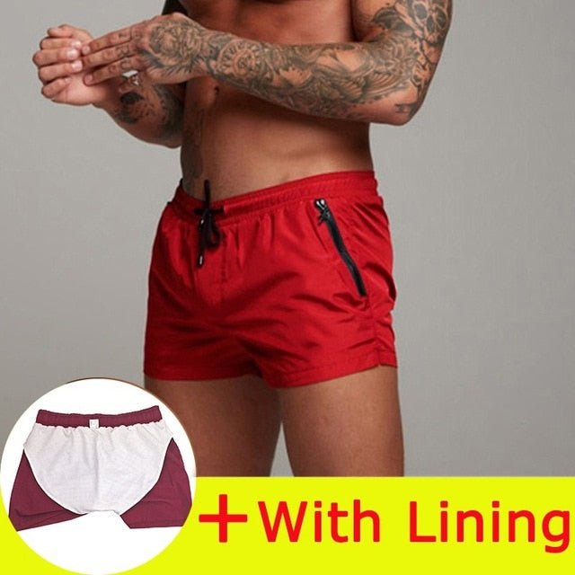 Alpha Swim Shorts | Swimsuit Sexy Swimwear Men Swimming Shorts Men Briefs Beach Shorts Sports Suits Surf Board Shorts Men Swim Trunks - Mighty Lifestyle