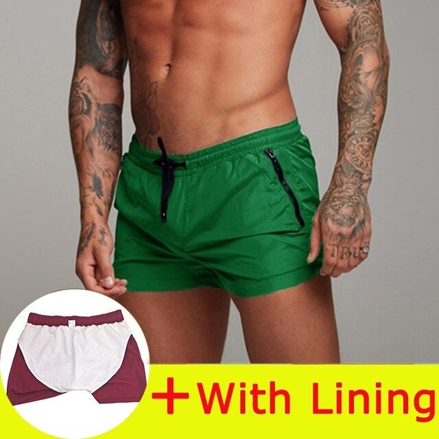 Alpha Swim Shorts | Swimsuit Sexy Swimwear Men Swimming Shorts Men Briefs Beach Shorts Sports Suits Surf Board Shorts Men Swim Trunks - Mighty Lifestyle