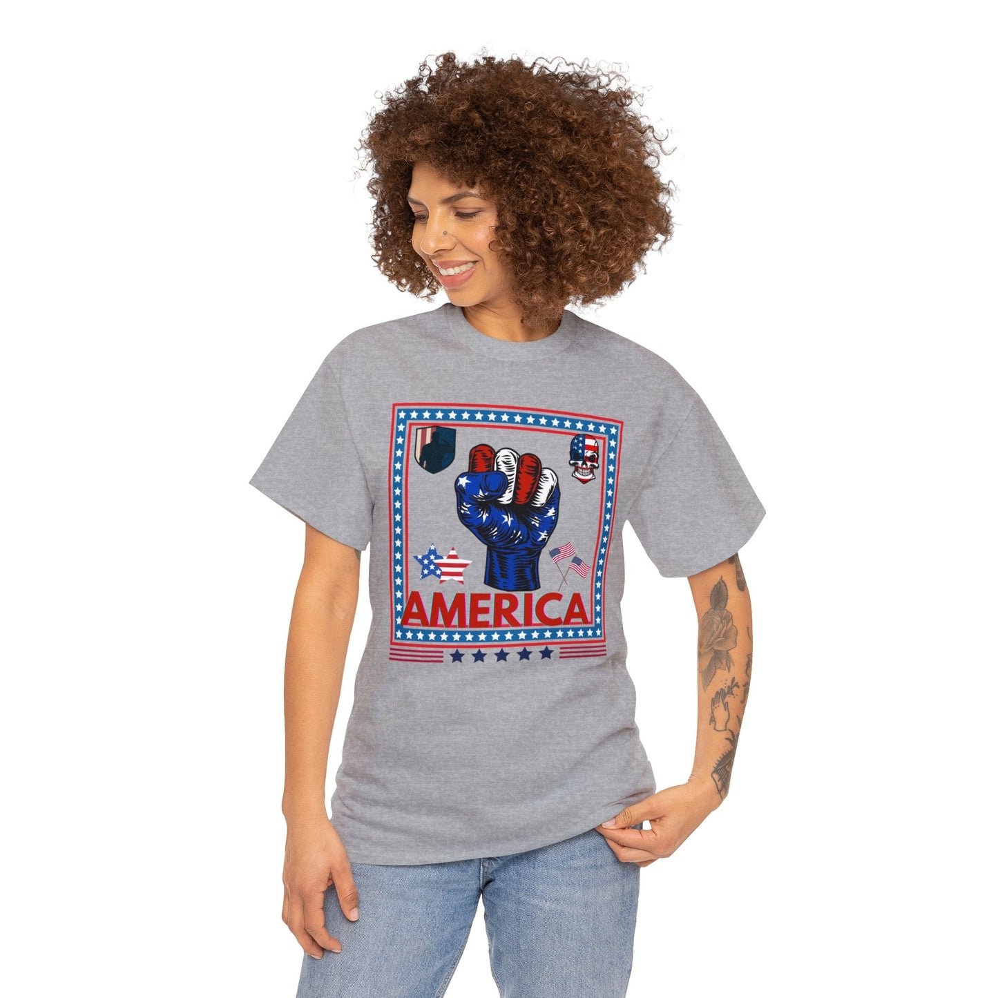 AMERICAN LOVE SHIRT, Shirt for Patriot, Gift, Shirt for Veteran, Gift for Military, American Patriot Shirt, History, Labor Day - Mighty Lifestyle
