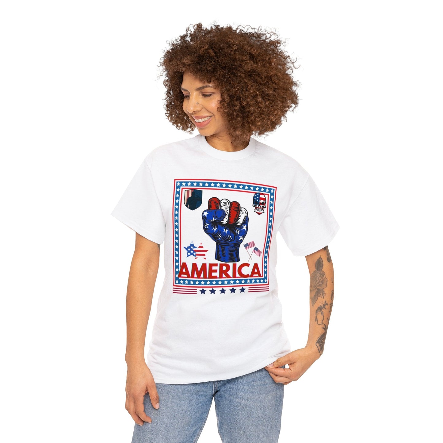 AMERICAN LOVE SHIRT, Shirt for Patriot, Gift, Shirt for Veteran, Gift for Military, American Patriot Shirt, History, Labor Day - Mighty Lifestyle
